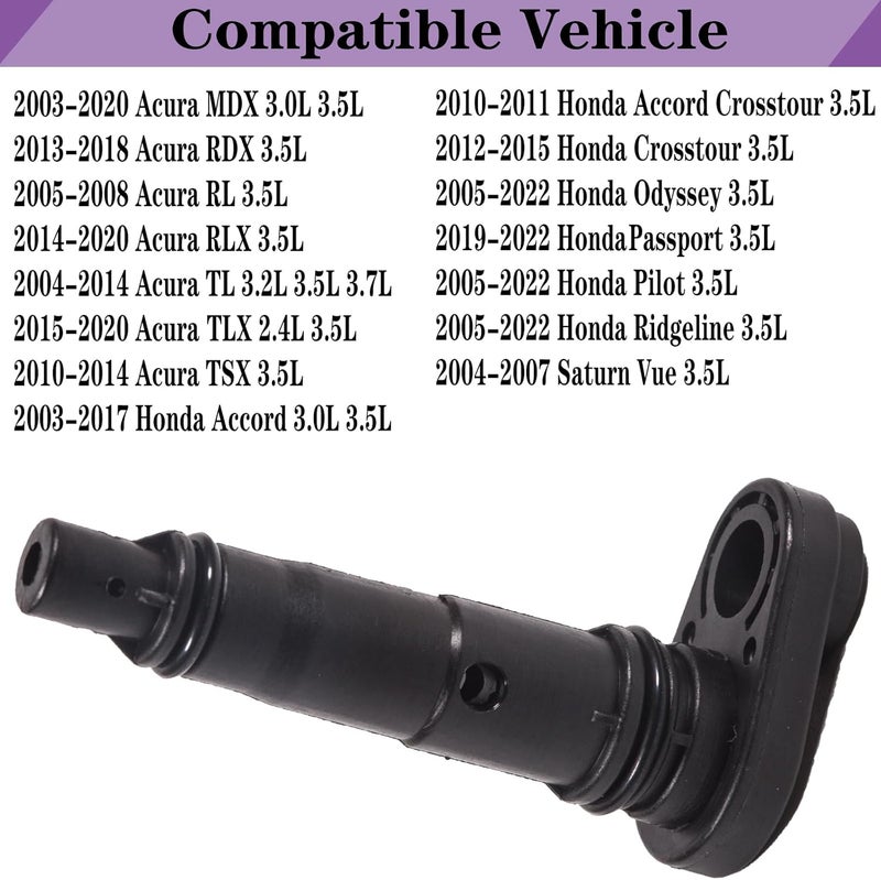 LYNSHINE 17130-RCA-A02,V384,6P1243,PCV Valve For Acura Mdx Rdx Rl Rlx Tl Tlx Tsx ;honda Accord Crosstour Crosstour Odyssey Passport Pilot Ridgeline;Saturn Vue,17130RCAA02 2.0 2.2 2.4 3.0 3.2 3.5 3.7L - Image 2